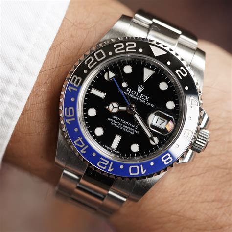 rolex listino gmt batman|gmt batman rolex price.